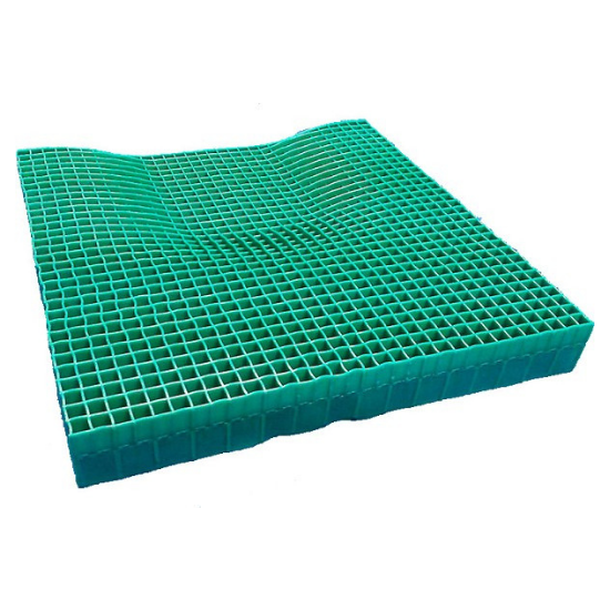 EquaGel General Gel Wheelchair Cushion : with sculpted pelvic contour