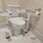 Toilet Support Arms with Legs thumbnail - SKU: 12-0404