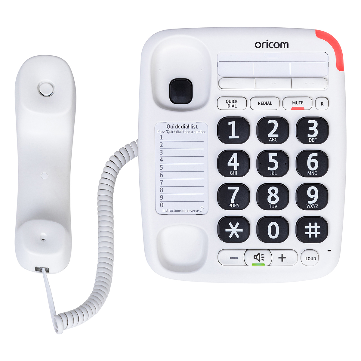 Oricom CARE95 Amplified Big Button Phone | Statewide Home Health Care