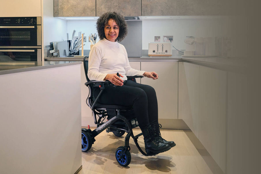Assistive equipment in a warm home or showroom setting