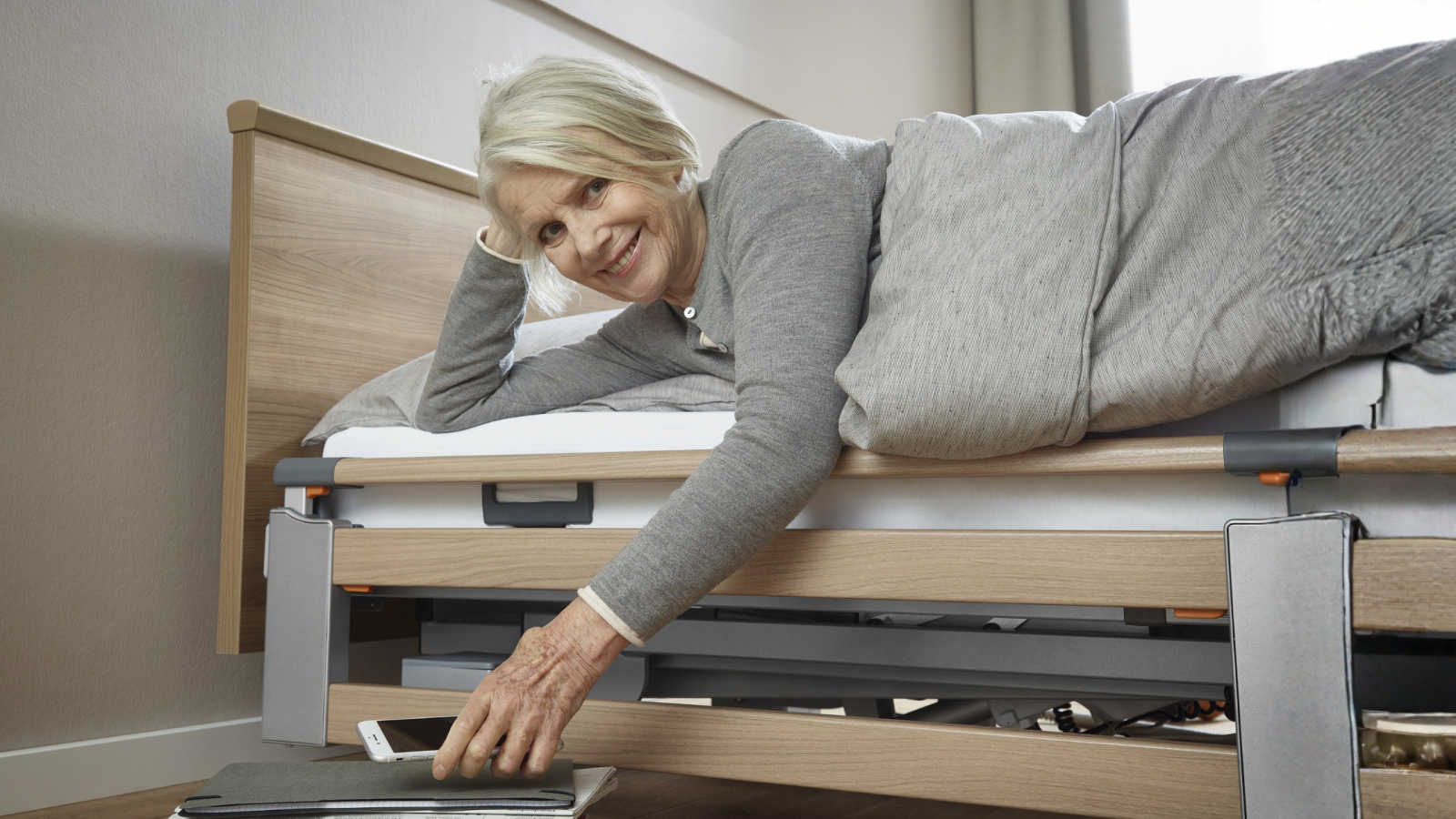 home care bed showroom with adjustable beds and mattresses for comparison