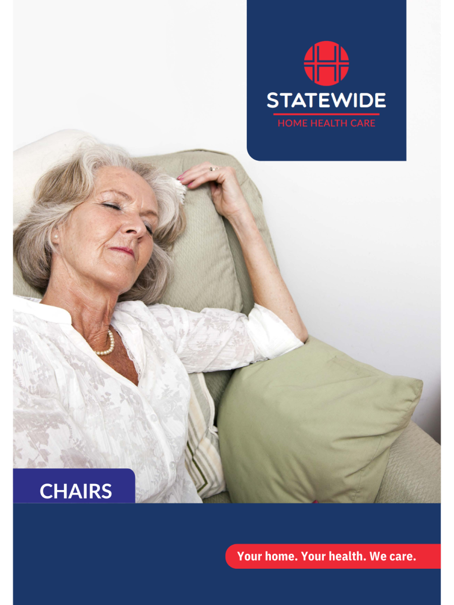 Healthcare chairs catalogue cover