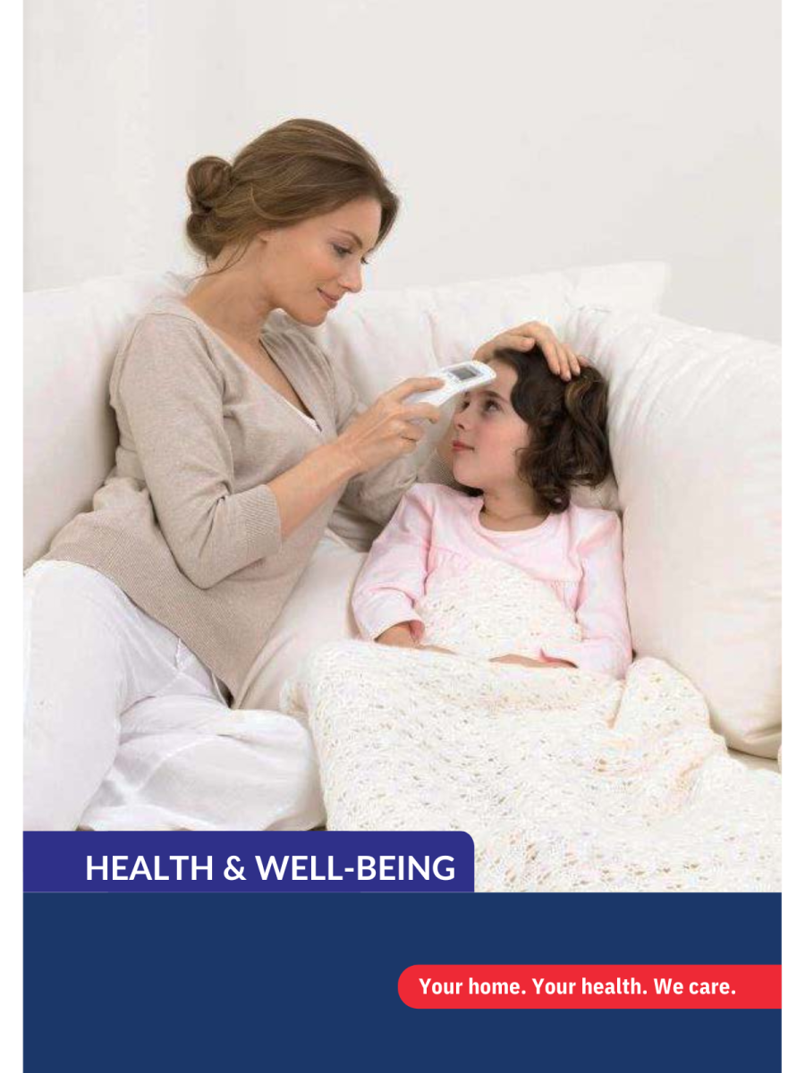 Health and wellbeing product catalogue cover