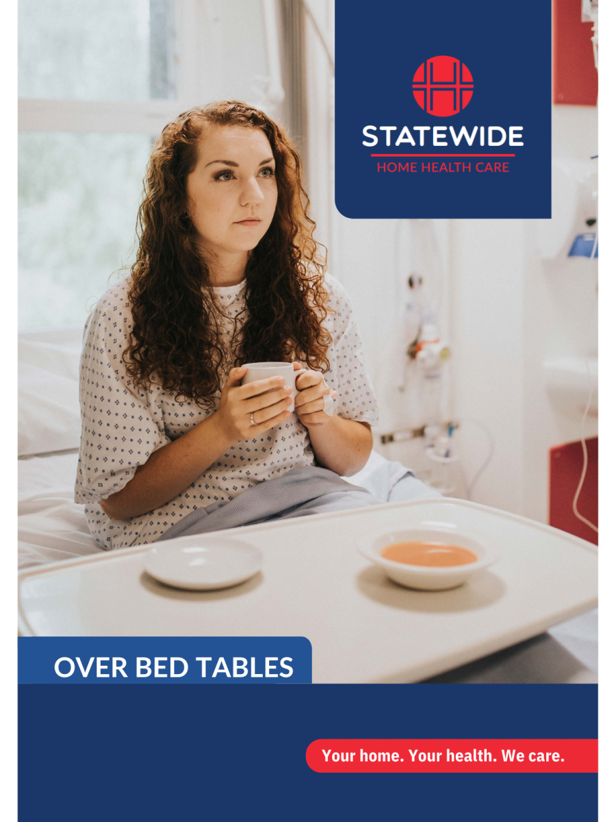 Over bed tables catalogue cover