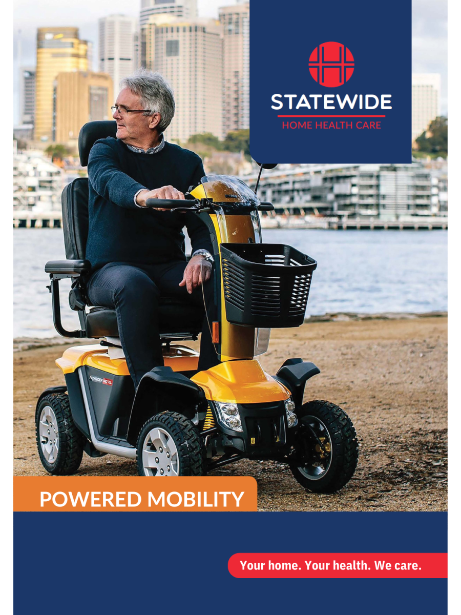 Powered mobility catalogue cover