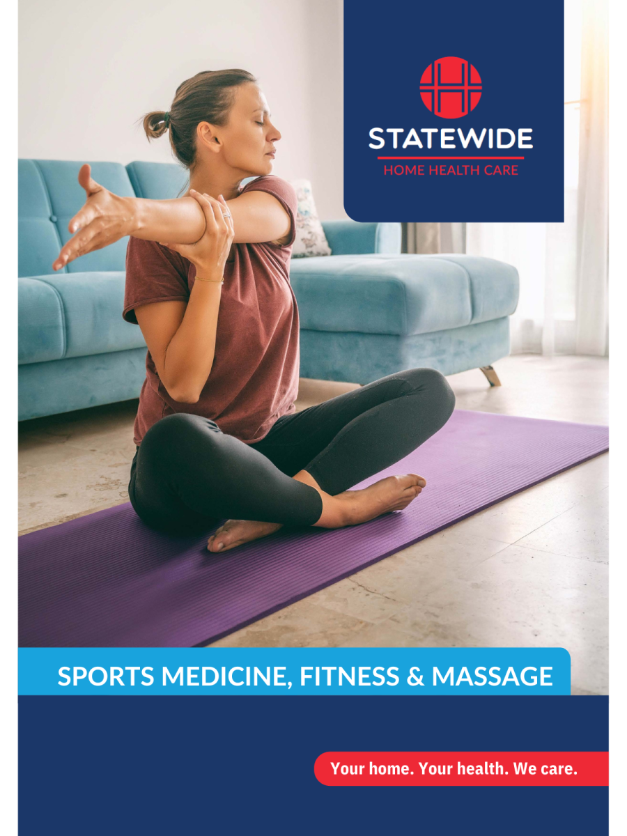 Sports supports, compression, fitness and massage catalogue cover