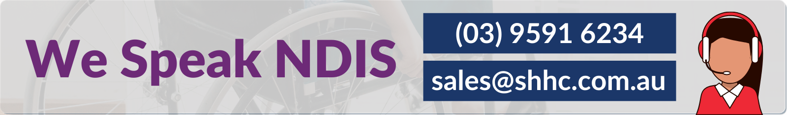 We speak NDIS banner with contact details