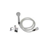 Clamp On Bath Hose Hand Held White With 1.2m Hose & Screw End Attachment