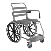 Aspire Transporter Commode with Platform - Self Propelled - 46cm inclusive of padded seat