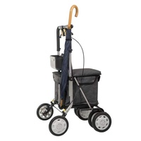 Carlett LETT 900 Shopping Trolley Walker with Seat, Basket & Bag