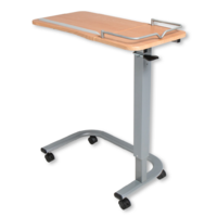 Premium Lift Overbed Table Split Tilt Top Beech