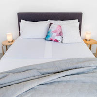 Extra wide Conni bed pad with Tuck ins - White
