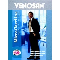 VENOSAN® MicroFiberLine Compression Socks Men's Large 15-20mmHg Black  