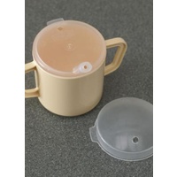 Mug Two Handled With Two Lids (pack Of 2)