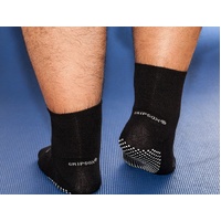Grip Sox Stretch Top Black 6-11