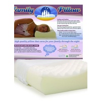Family Pillow - Eggfoam topped contoured neck pillow low profile