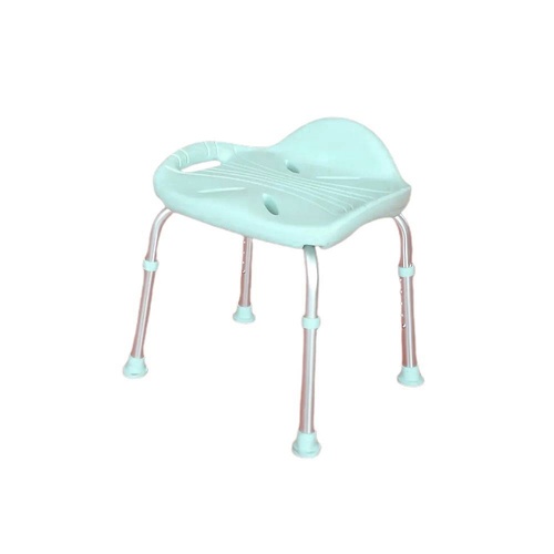Shower stool with handles and adj legs - SKU: 10-0112