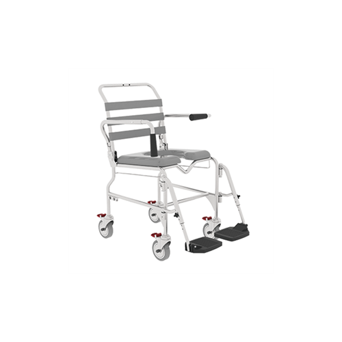 Aspire Transporter Commode Chair - Footplate Inclusive Of Padded Seat (46cm )