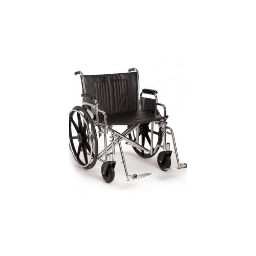 Heavy Duty Wheelchair Steel Self Propelled 22"