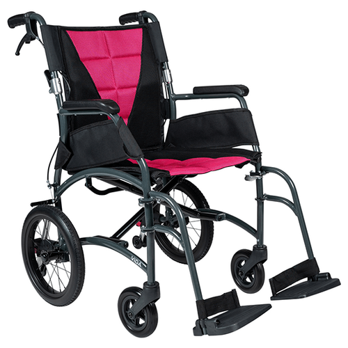 Aspire Vida Transit Wheelchair - Magenta