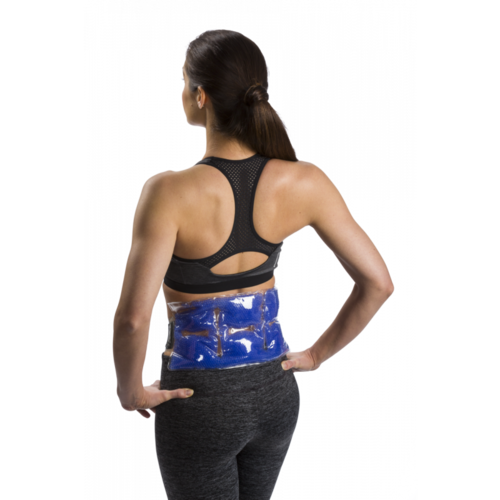 Thera pearl back wrap with strap