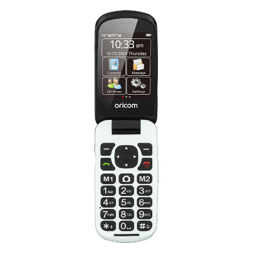 EZY7510 Flip Mobile Phone with SOS Emergency Button - SKU: 58-0099