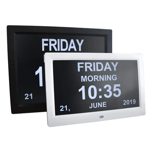 10" Digital LED Calendar Day clock - SKU: 58-0209